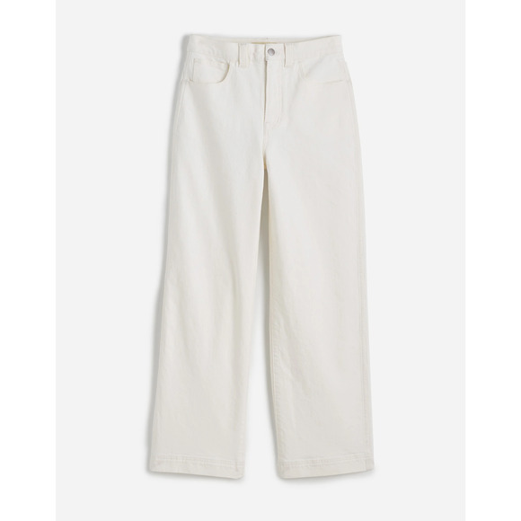 NWT Madewell Perfect Vintage Wide-Leg Crop Jeans White Size 29 - Picture 5 of 9